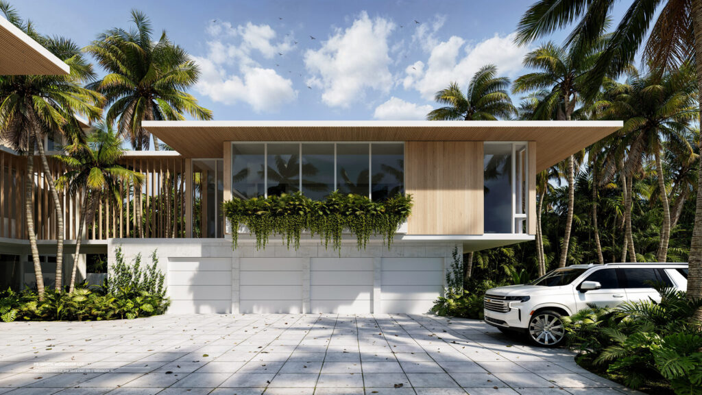 Solara Point front elevation, Indian Beach (rendering)